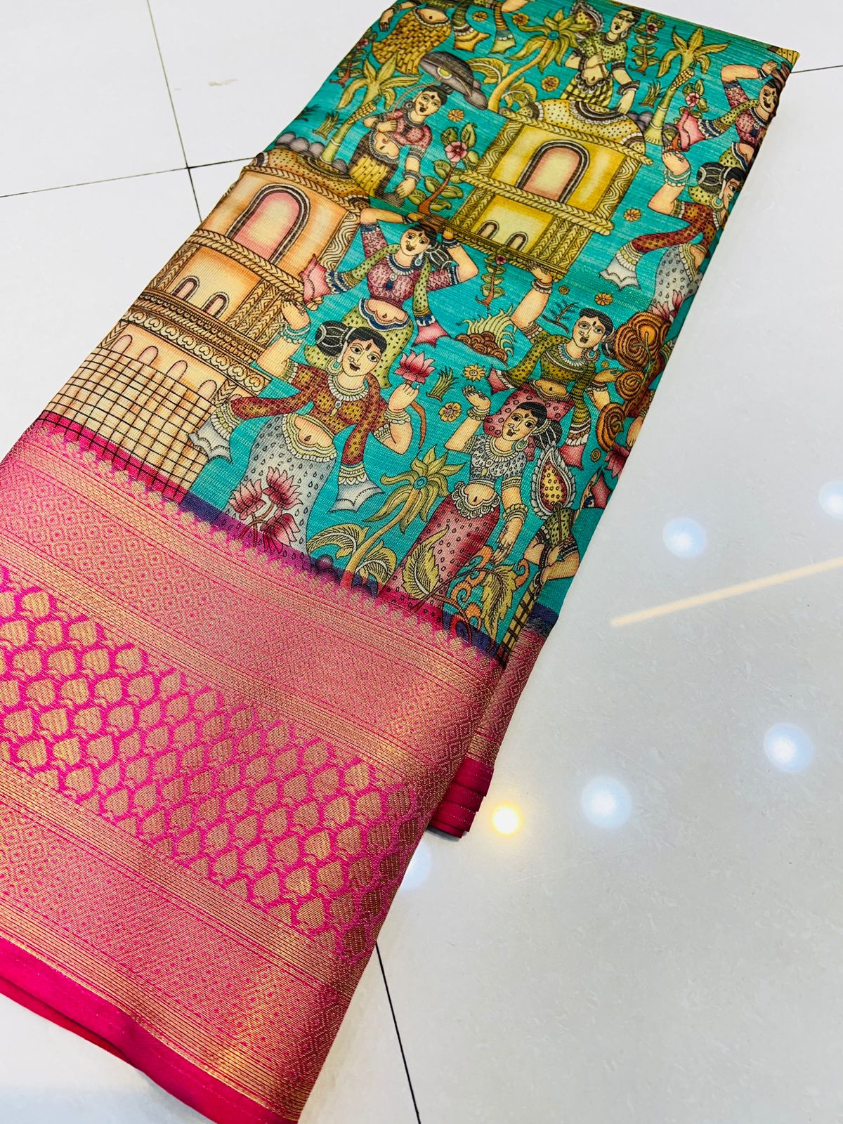 kalamkari tissue silk vol 2 Printed Non Catalog Sarees